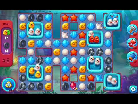 Fishdom Hard Level 9581 (with ingame Double Boosters) @choraelmin