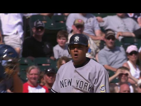 Melky Cabrera hits for the cycle in 2009