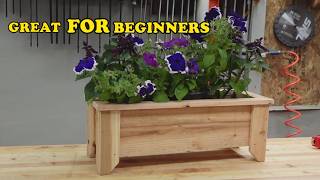 Easiest DIY Fence Picket Planter Box - Great for Beginners