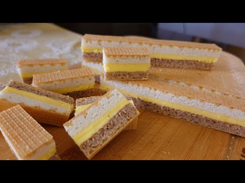 Prava lepotica – Oblanda sa žutim filom! Custard Wafer Cake Recipe!