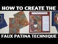 Jill stempelen - Hoe je de Faux Patina-techniek maakt