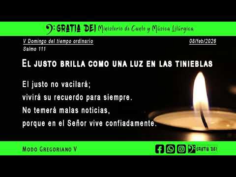 Salmo 111  V Domingo Ordinario 08 de febrero 2026