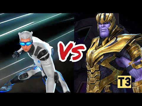 T3 Quicksilver Vs Thanos World Boss Ultimate ■ WBU ■ Marvel Future Fight