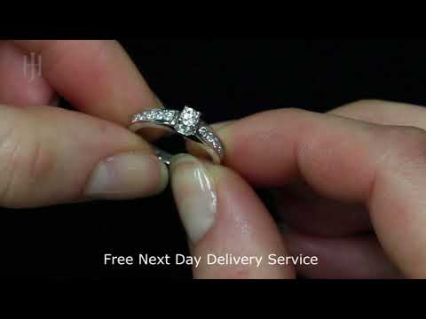 18ct White Gold 0.50ct Brilliant Cut Diamond Ring - HJ52