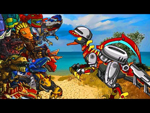 Velociraptor Metal Fighter - Lv 76 - Dino Robot Battle Arena