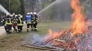 preview picture of video 'Waldbrandübung - FFW Königsbronn 2014'