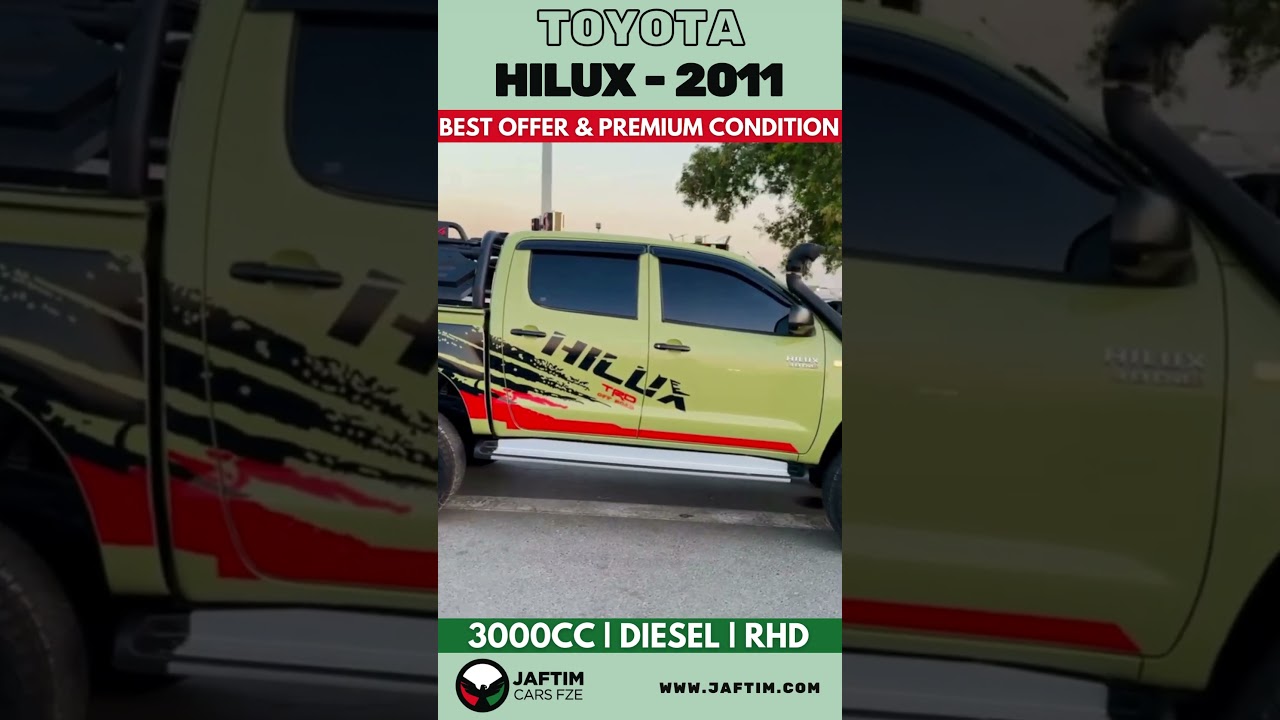 تويوتا هيلوكس PREMIUM CONDITION | RHD | 2011 | MANUAL TRANSMISSION | AIR SNORKEL | REAR VIEW CAMERA video