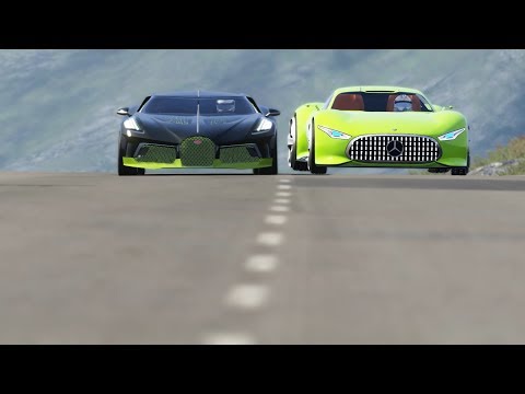 Bugatti La Voiture Noire vs Mercedes-Benz AMG Vision GT at Highlands