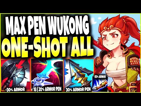 The KING of Max Pen Builds is BACK 🔥 ONE-SHOT ALL with our Max Pen Wukong 🔥 LoL Top Wukong Gameplay