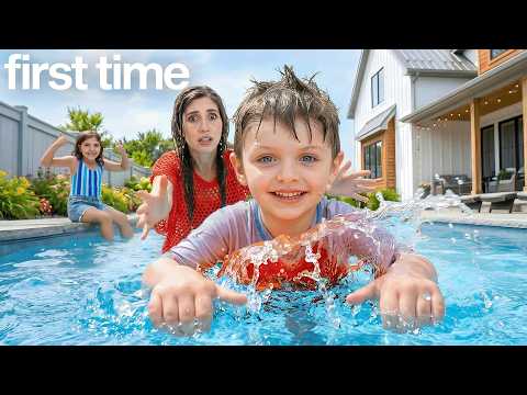 Swimming for the First Time in the New house!!