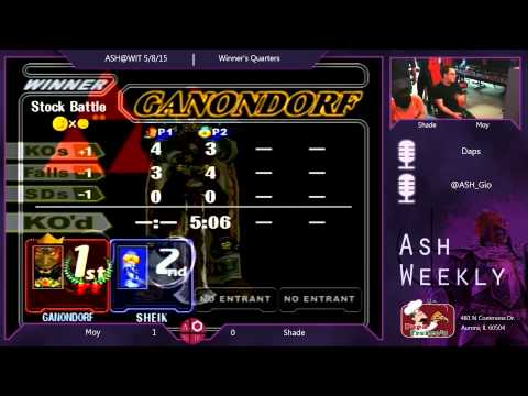 Melee Winner's Quarters ASH@WIT 5/8/15 - Moy (Ganon) vs Shade (Sheik)