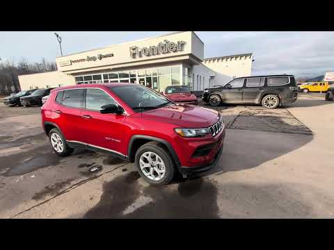 2026 Jeep Compass Sport 4x4 in Red for sale at Frontier Chrysler Dodge Jeep Ram Fiat Ltd. in Smithers, BC
