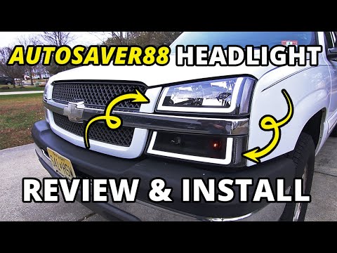 2003 - 2006 Silverado AutoSaver88 Headlight Review and Install 1500 2500 3500
