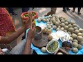 Mouth Watering Very Tasty Masala Bel Wood Apple Special Indian Street Food