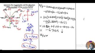 Resolving multiple vectors.