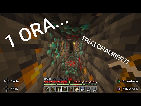 SCAVO DRITTO PER 1 ORA🤯(HO TROVATO UNA TRIALCHAMBER)🤯🤯#minecraft #minecraftmine #inaspettato