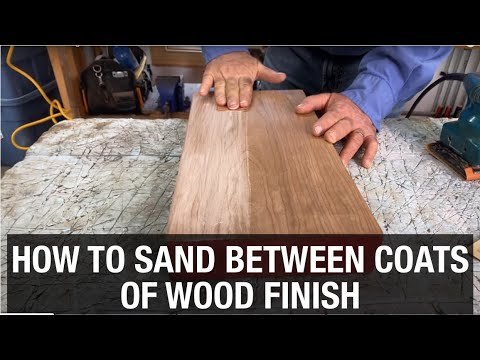How to Sand Between Coats of Wood Finish