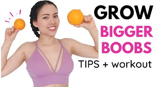 How to grow bigger breasts naturally, tips + workout that works! grow muscles, lift & firm up skin