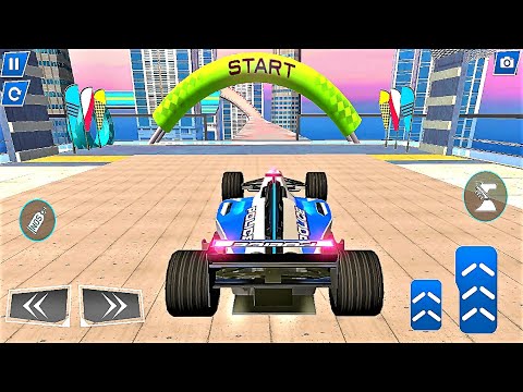 Police Formula Ramp Car Stunts: GT Stunt Car Games-Best Android IOS Gameplay HD