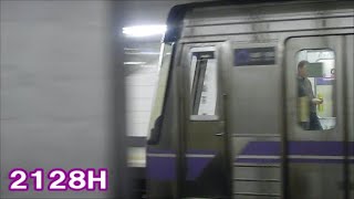 名城線【貴重！八事駅の可動式ホーム柵設置前の発車撮影！】2000形2128H名城線左回り　可動式ホーム柵設置前！八事発車　名古屋市営地下鉄シリーズ198回