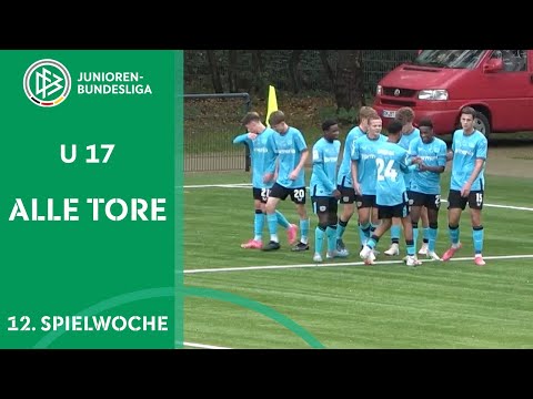 Leverkusen zurück an der Spitze, Bremen 5. Sieg in Folge! | Alle Tore: B-Junioren-Bundesliga Wo. 12