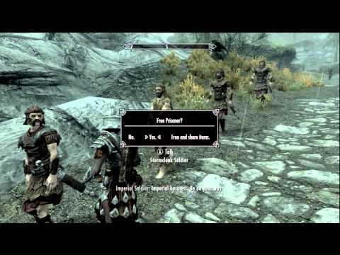 Let's Play: Skyrim Female Dark Elf Part 6 [Embershard Mine pt 2, Traveling]