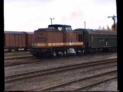 Eisenbahn Nostalgie - DR Alltag Bahnhof Wegeleben 15. 04. 1990