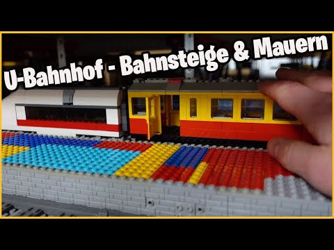 U-Bahnhof - Bahnsteige, Weichen & Mauern ☆ Lego City 148