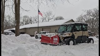This Storm Didn't Disappoint! Neither did the New V Plow on the Can Am