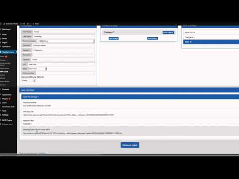 WooCommerce USPS Label Printing and Tracking Code extension