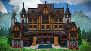 Minecraft: How To Build A Woodland Mansion | Tutorial