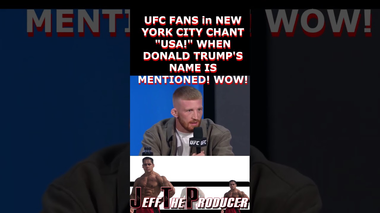 UFC FANS in NEW YORK CITY go CRAZY and SHOUT 