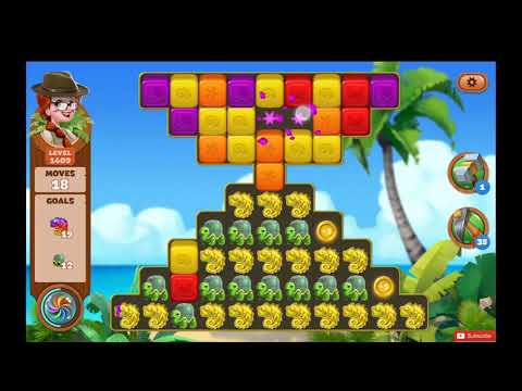 Lost Island Blast Adventure Level 1409 NO BOOSTERS - A S GAMING ✔