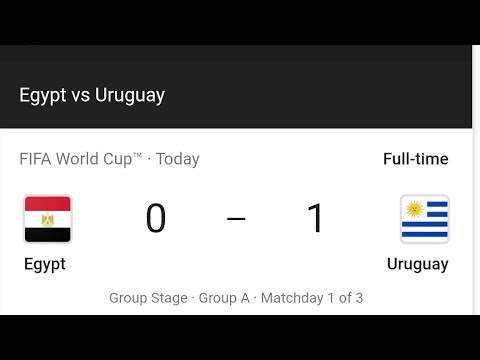Egypt vs Uruguay 0-1 - Match Goals and Highlights WORLD CUP 2018 HD
