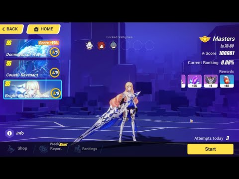 Honkai Impact 3 Masters Memorial Arena Top 100 [100981] (11/20/2021)