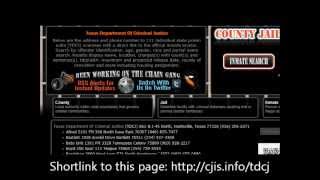 TDCJ Offender Search Demonstration