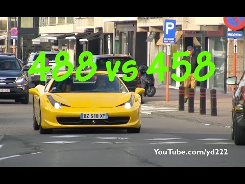 Ferrari 488 GTB vs 458 - Sound Comparison