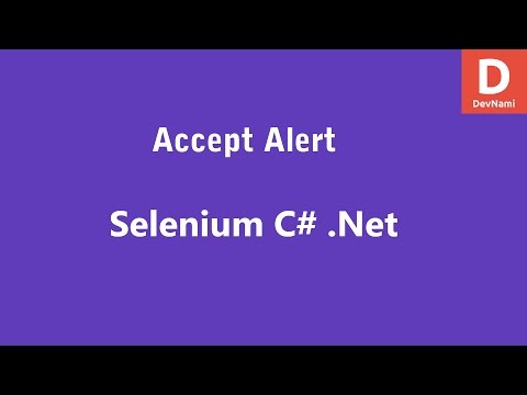 Selenium C Accept Alert