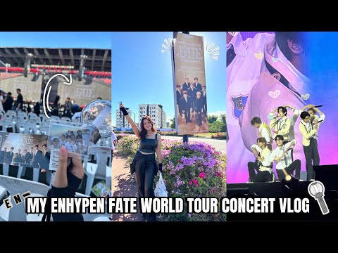 MY ENHYPEN FATE WORLD TOUR CONCERT IN NEW CLARK CITY VLOG!!