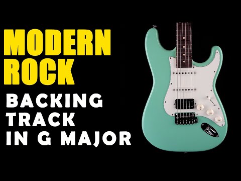 Modern Rock Backing Track in G Major - Easy Jam Tracks