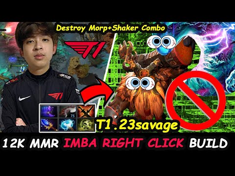 23savage 12K MMR Monkey KING - Destroy  Morph + Shaker Combo INSANE RIGHT CLICK Dota 2 pro Gameplay