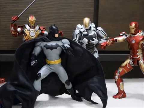 Real Action Heroes BATMAN new 52 stop motion review RAH + Hot Toys