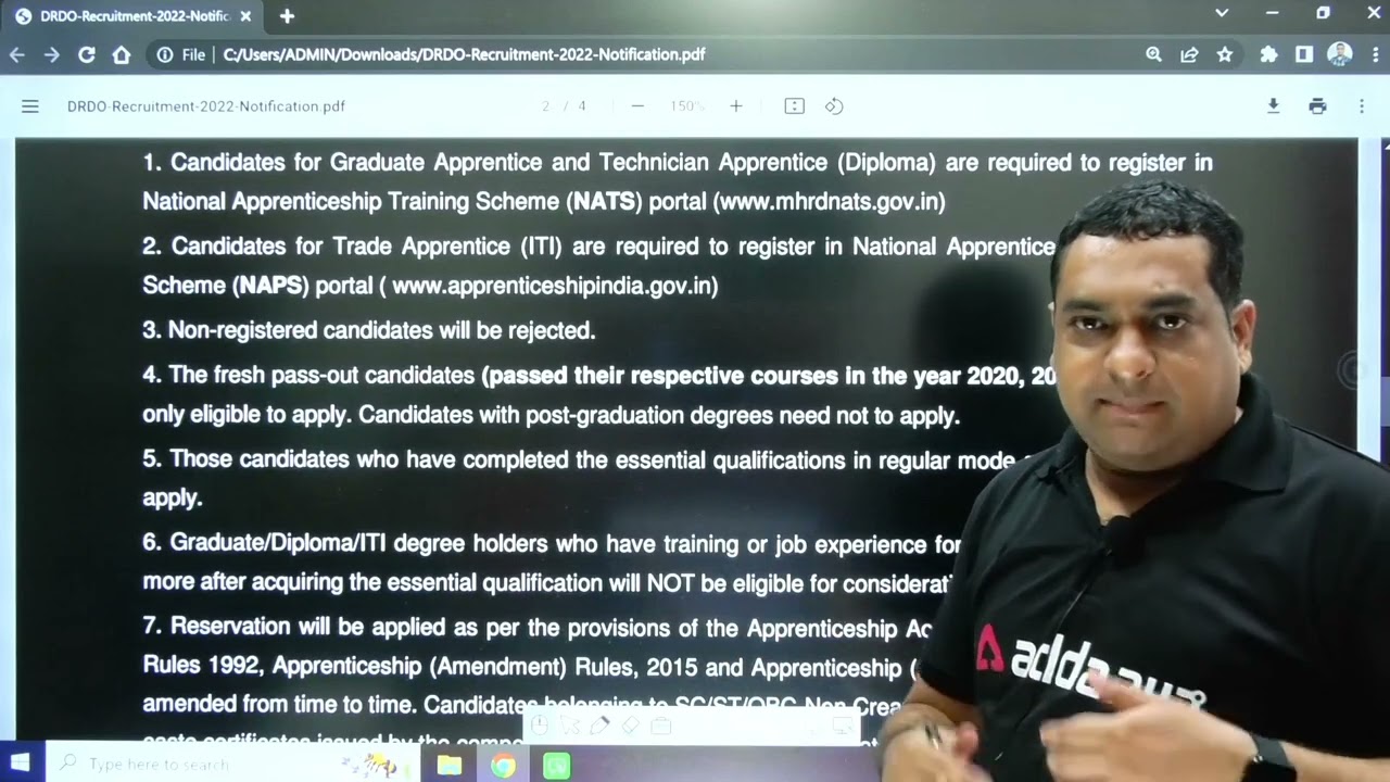 DRDO Apprentice 2022 | All branch vacancy