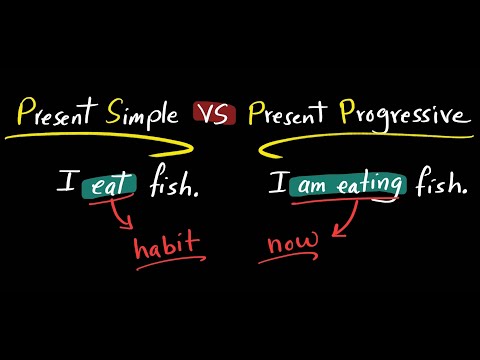 Present Simple VS Present Progressive  (present continuous)
