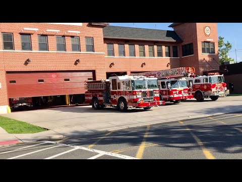 EPIC “EVERYBODY GOES RESPONSE” OF ENGLEWOOD FIRE DEPARTMENT RESPONDING FROM QUARTERS ON S. VAN BRUNT