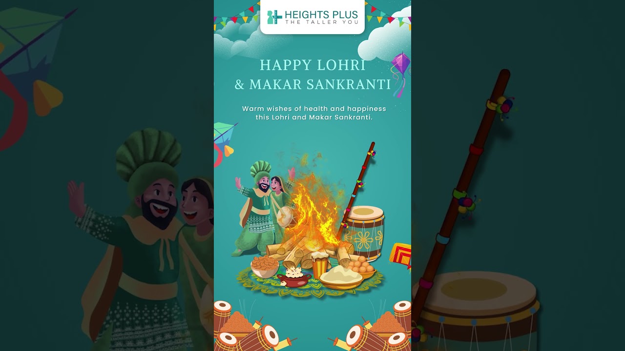 Happy Lohri & Makar Sankranti 2026 | Festive Wishes from Heights Plus | Health & Happiness