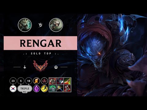 Rengar Top vs Camille - KR Grandmaster Patch 14.10