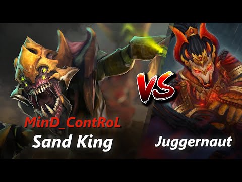 How to Sand King offlane vs Juggernaut/Abaddon (feat. MinD_ContRoL) | First 10 minutes