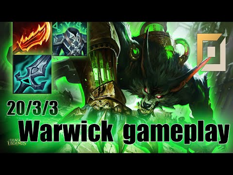 Warwick top lane playstyle ! unleash your inner beast and conquer the top lane Best Gameplays !