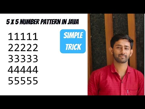 Pattern Program 3 55 Number Pattern Program In Java Dry Run